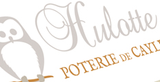 Logo et flyer de la poterie 'La Hulotte'